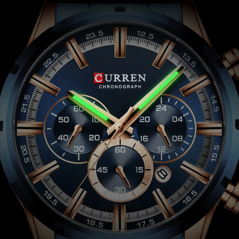 Original Trendy Stylish Stainless Steel CURREN Watch - Curren 57