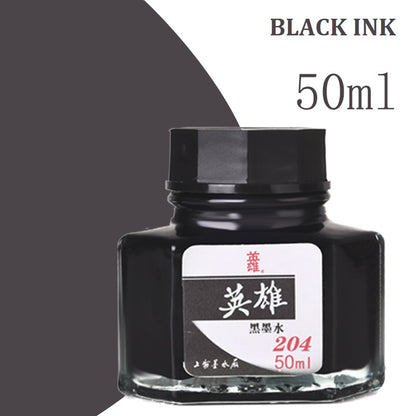 HERO Pure Colorful 50ml Fountain Pen Ink Black Color