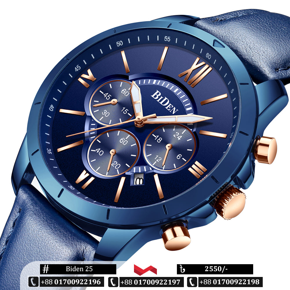 Multifunction Wristwatch Waterproof Stylish Watch - Biden 25