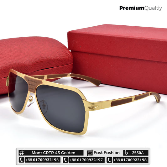 Ultra Premium Quality Polarized Sunglass | CRTR 45 Golden