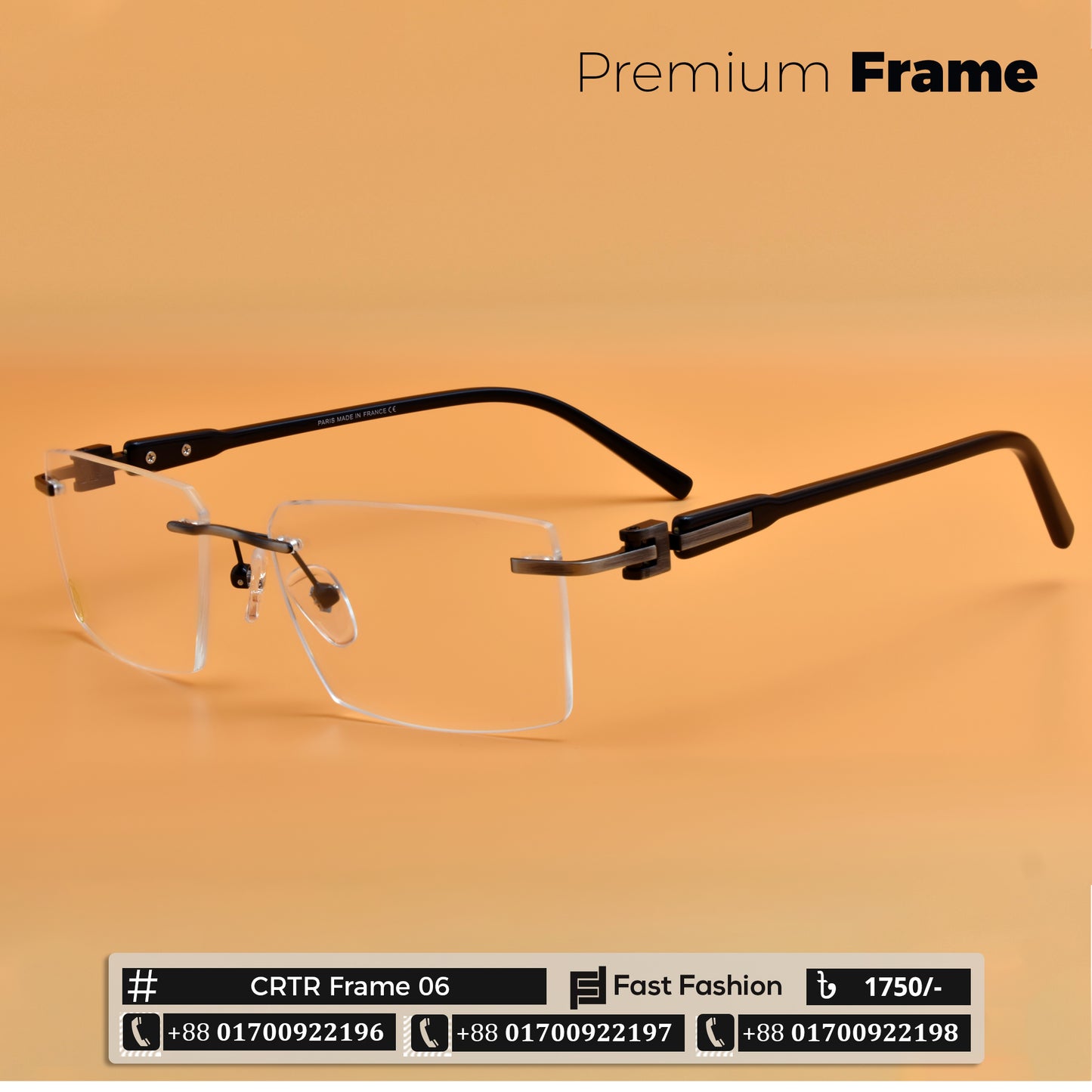 Modern Looking Trendy Stylish Optic Frame | CRTR Frame 06 | Premium Quality