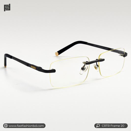 Modern Looking Trendy Stylish Rimless Optic Frame | CRTR Frame 20