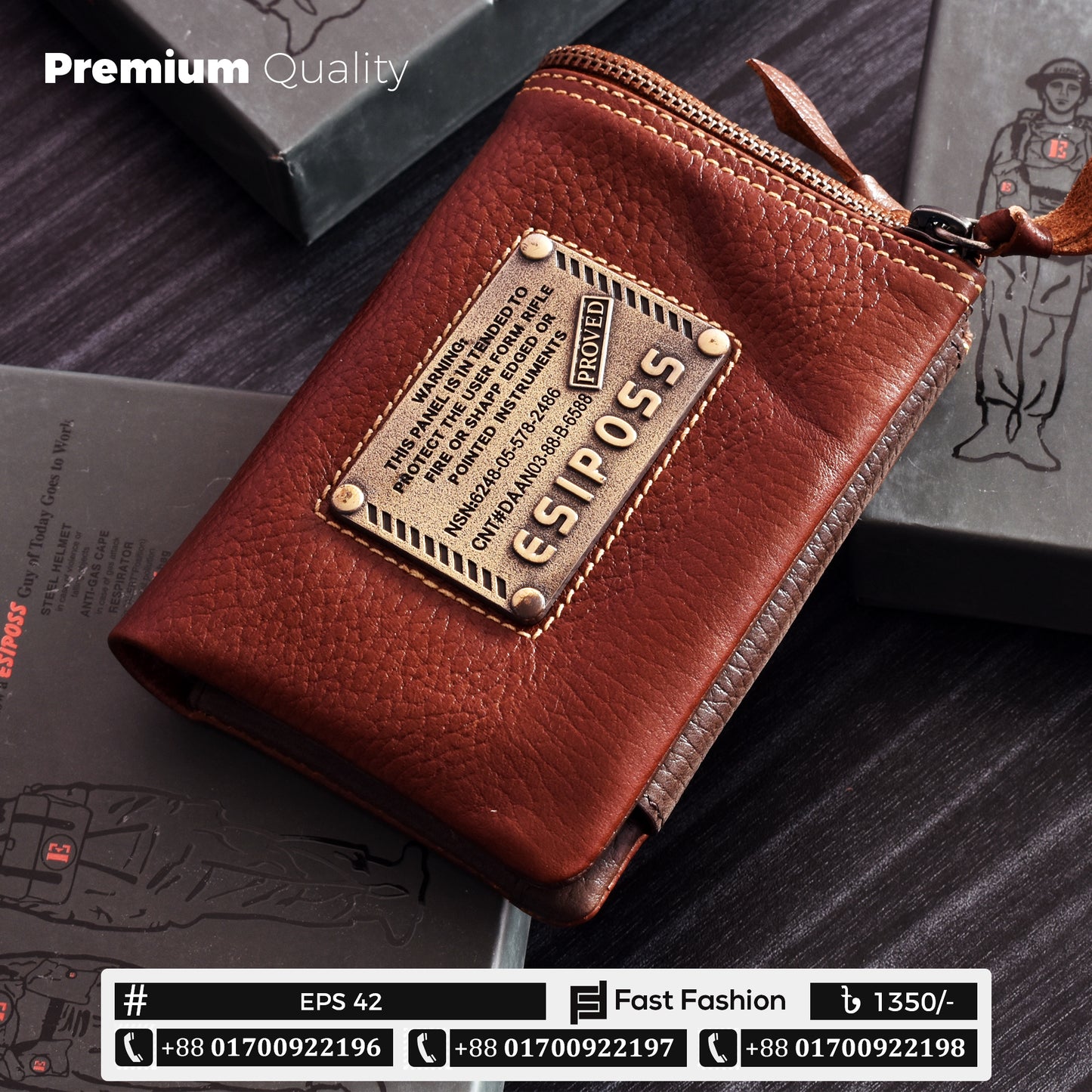 Original Esiposs Leather Wallet | Pocket Size Wallet | EPS 42