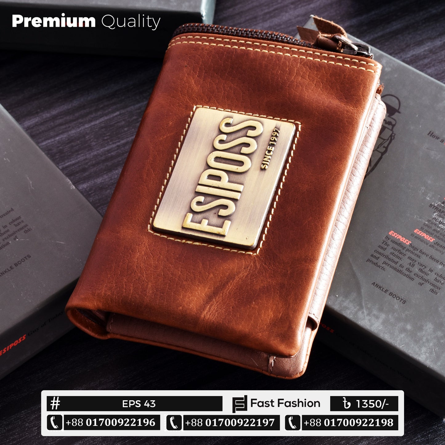 Original Esiposs Leather Wallet | Pocket Size Wallet | EPS 43