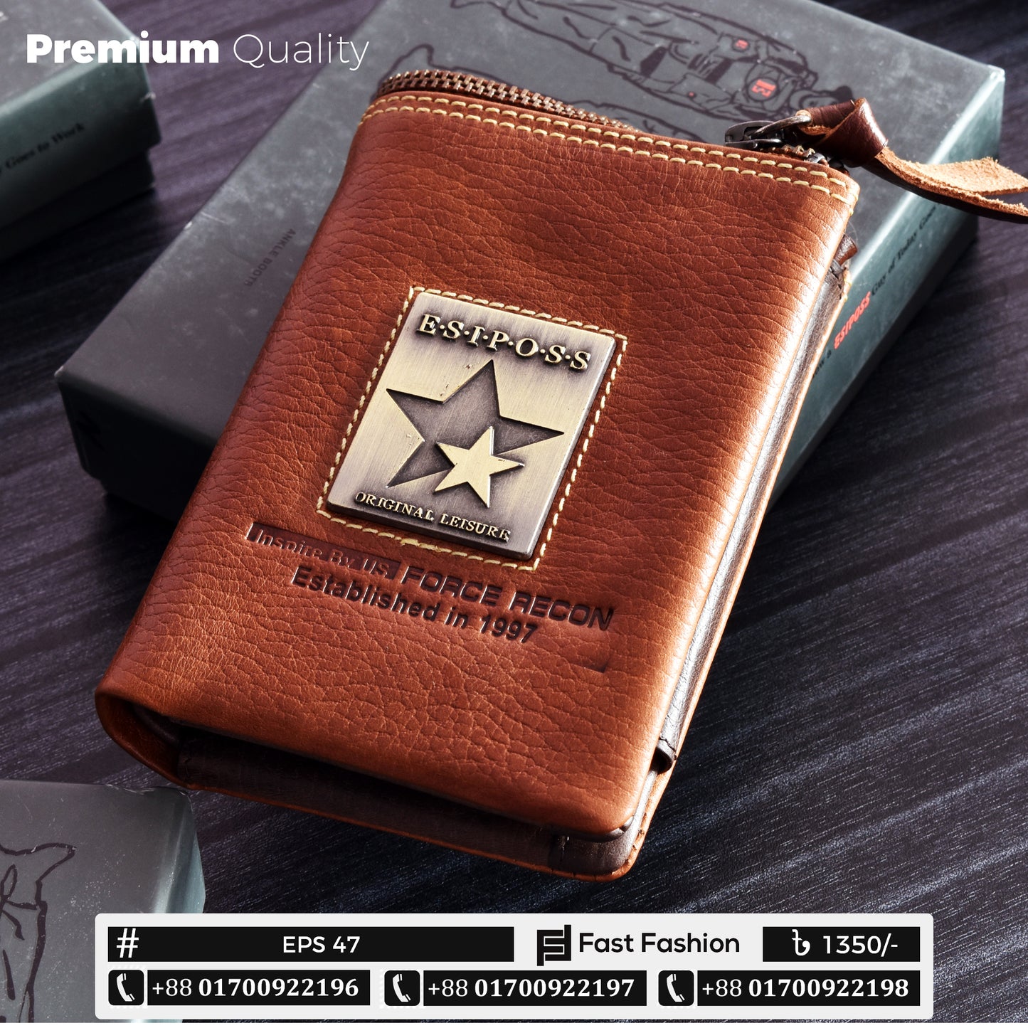 Original Esiposs Leather Wallet | Pocket Size Wallet | EPS 47