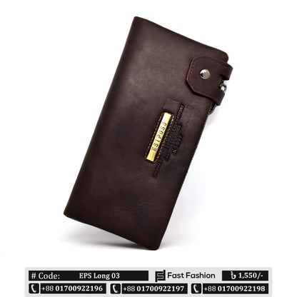 Original Esiposs Leather Long Wallet | Mobile Size Wallet | EPS Long 03
