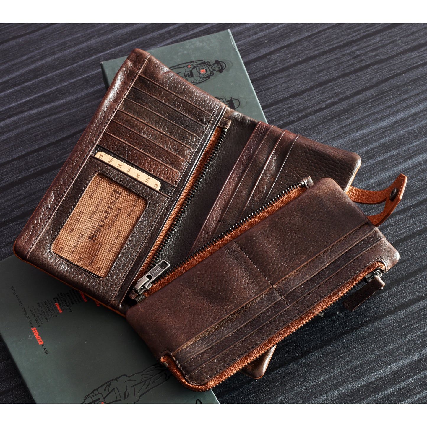 Original Esiposs Leather Long Wallet | Mobile Size Wallet | EPS Long 16