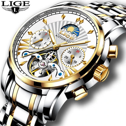 LIGE Automatic Mechanical Watch | Lige 22