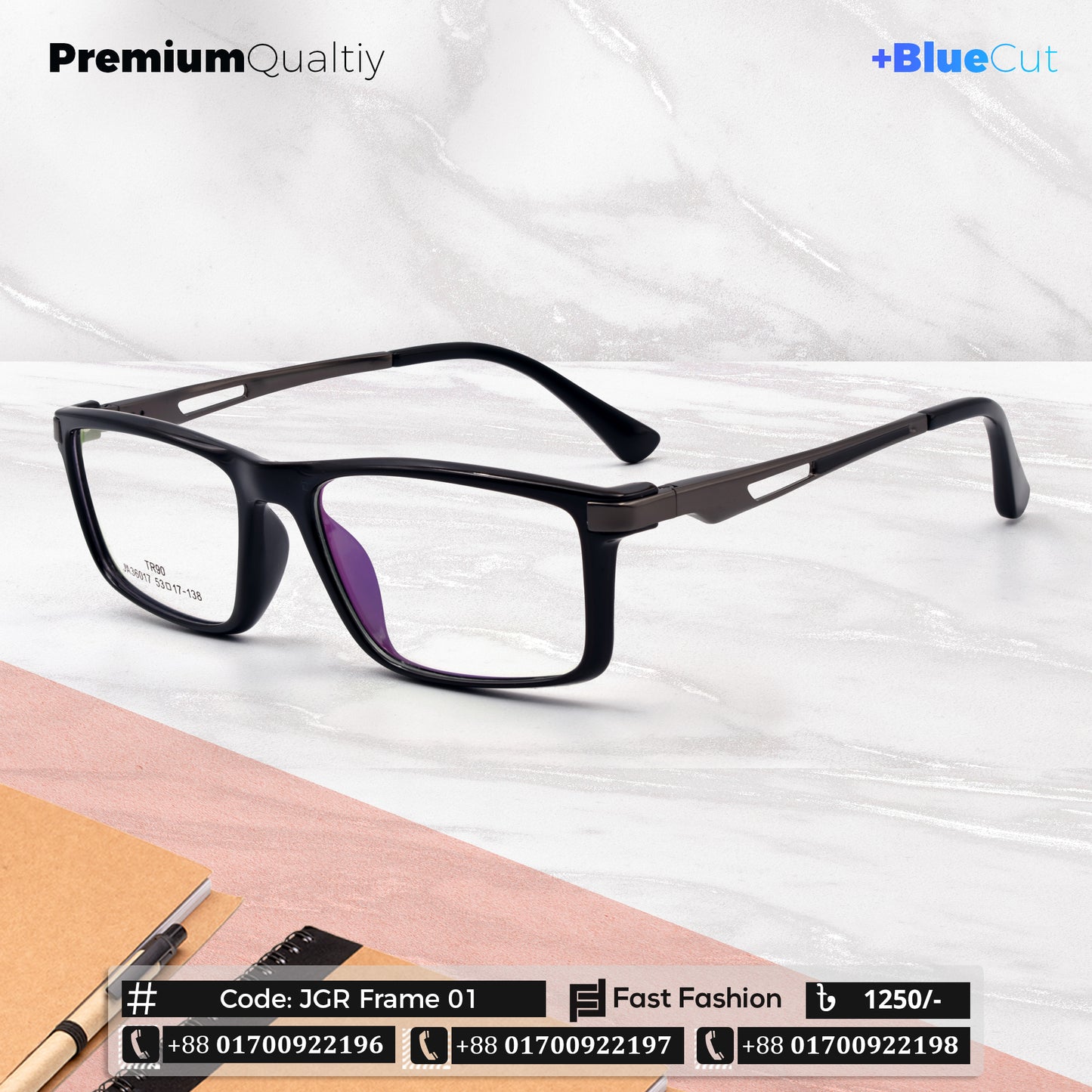 Trendy Stylish Optic Frame | JGR Frame 01 | Premium Quality