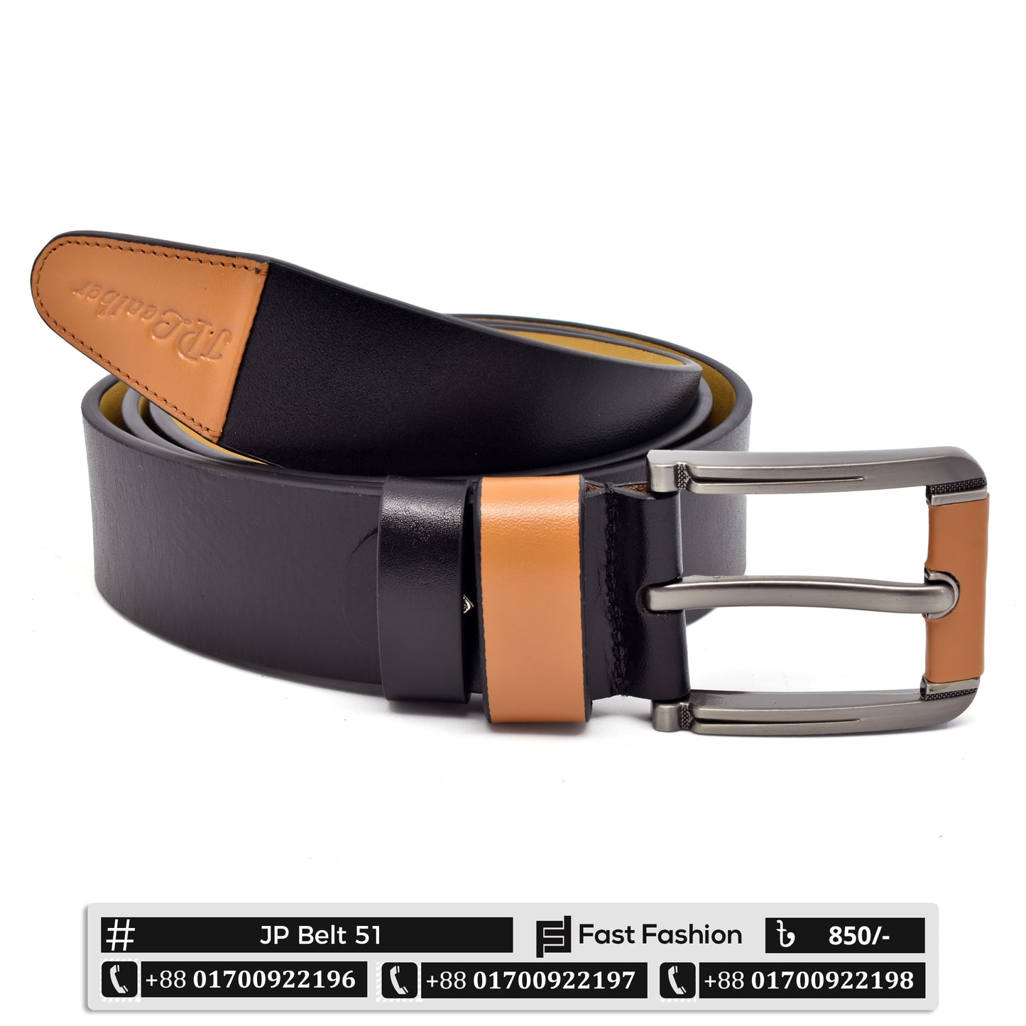 Premium Quality Original Leather Belt | JP Belt 51-52