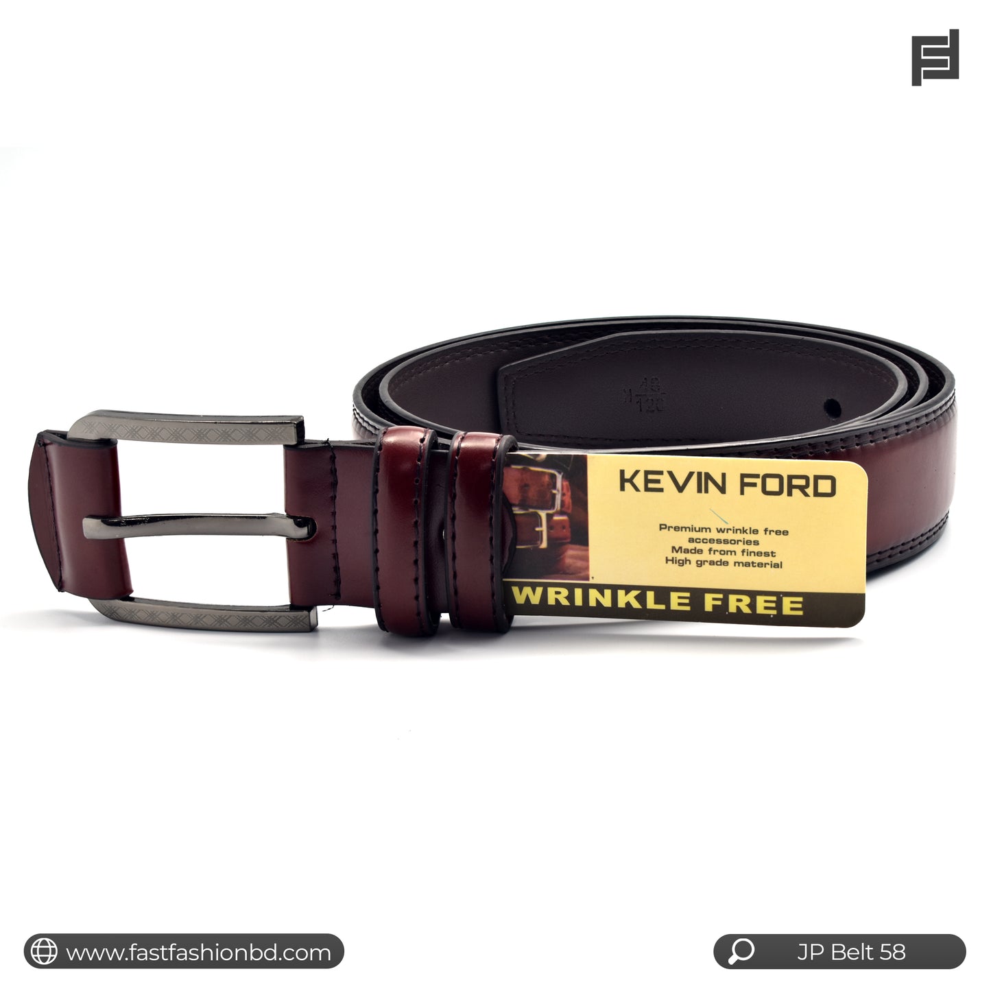 Premium Quality Black Color Leather Belt | JP Belt 58