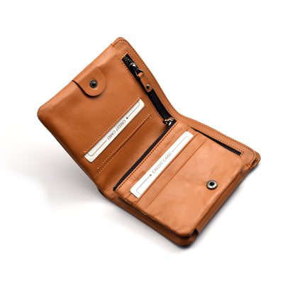 Original Leather Pocket Size Premium Quality Wallet | JP Wallet 23 Brown