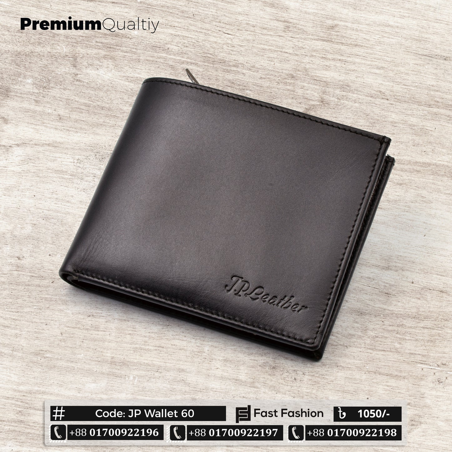 Original Leather Pocket Size Premium Quality Wallet | JP Wallet 60