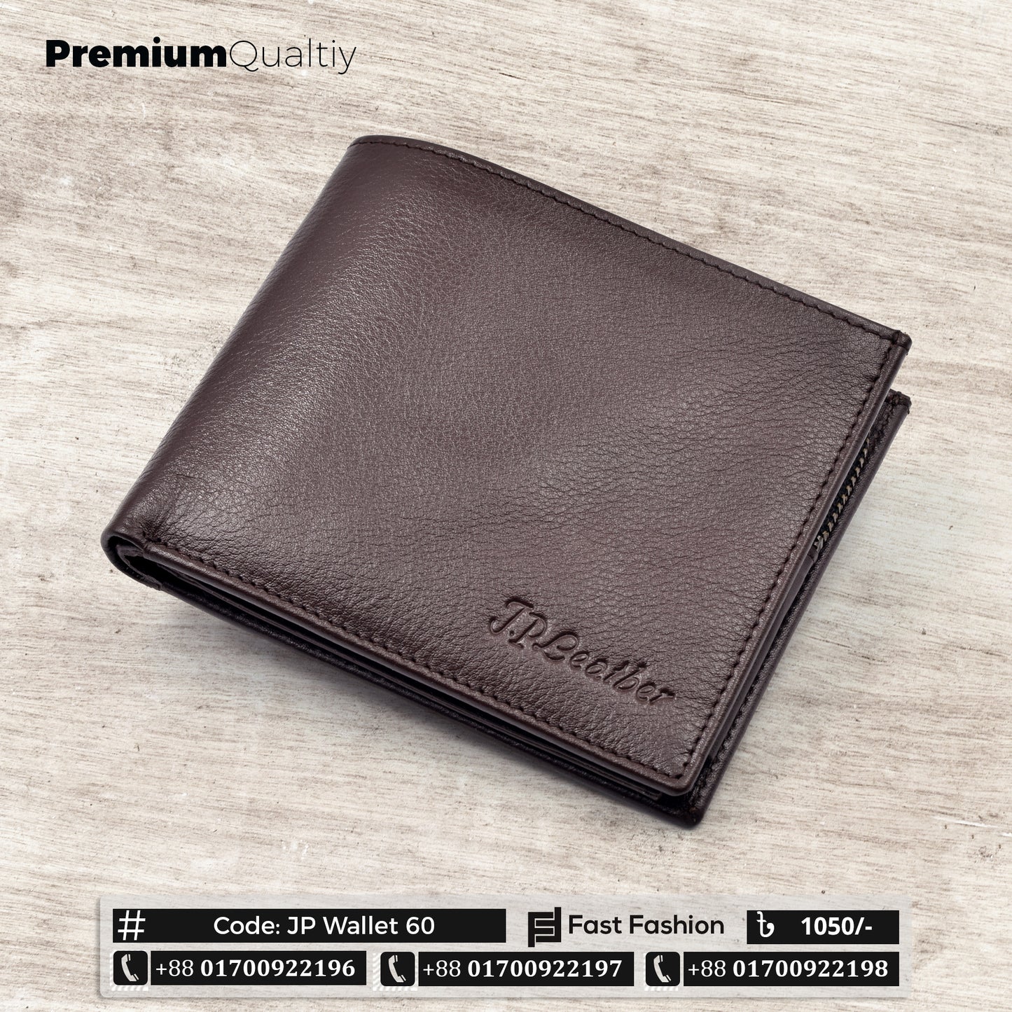 Original Leather Pocket Size Premium Quality Wallet | JP Wallet 60