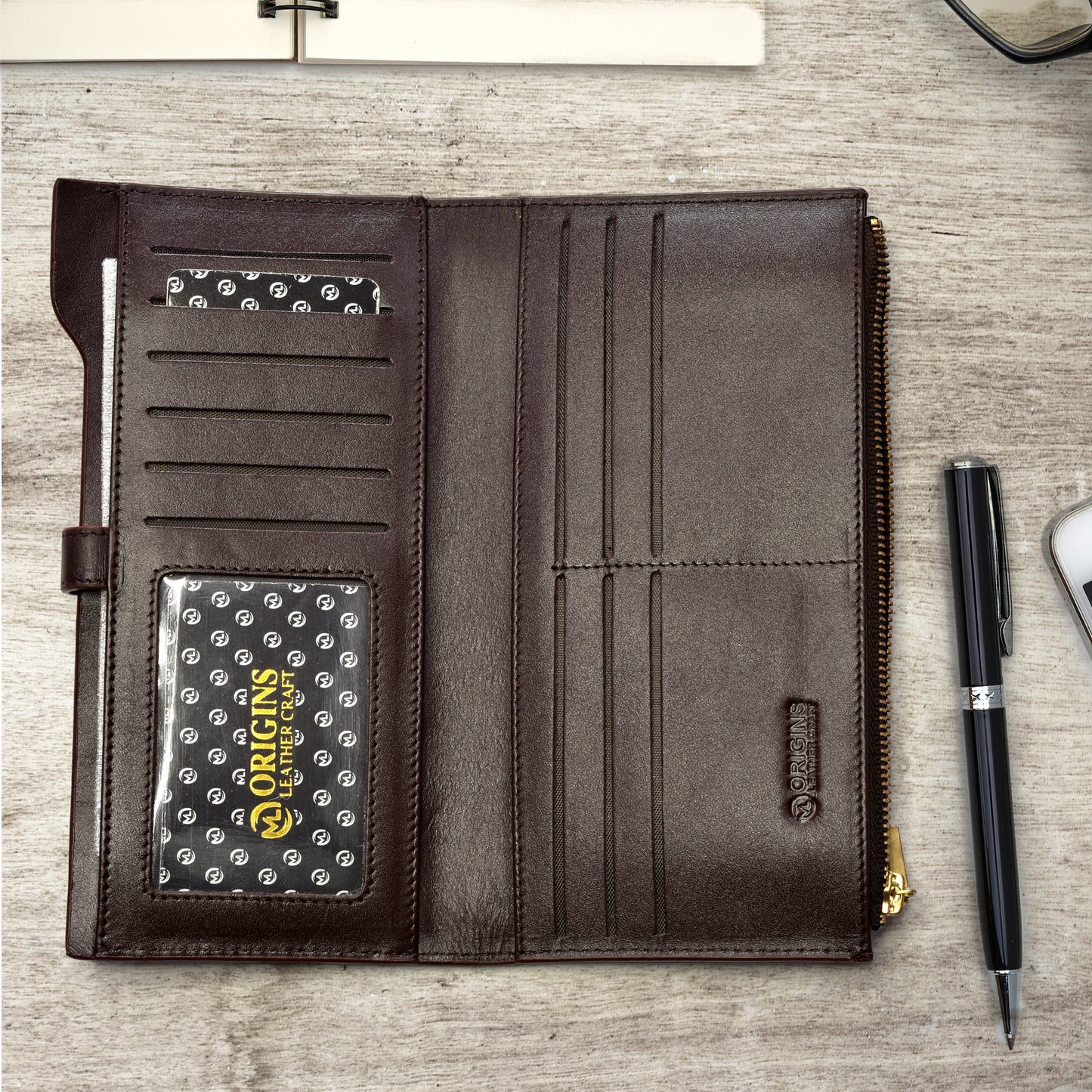Premium Quality Original Leather Long Wallet | ORGN Wallet 22
