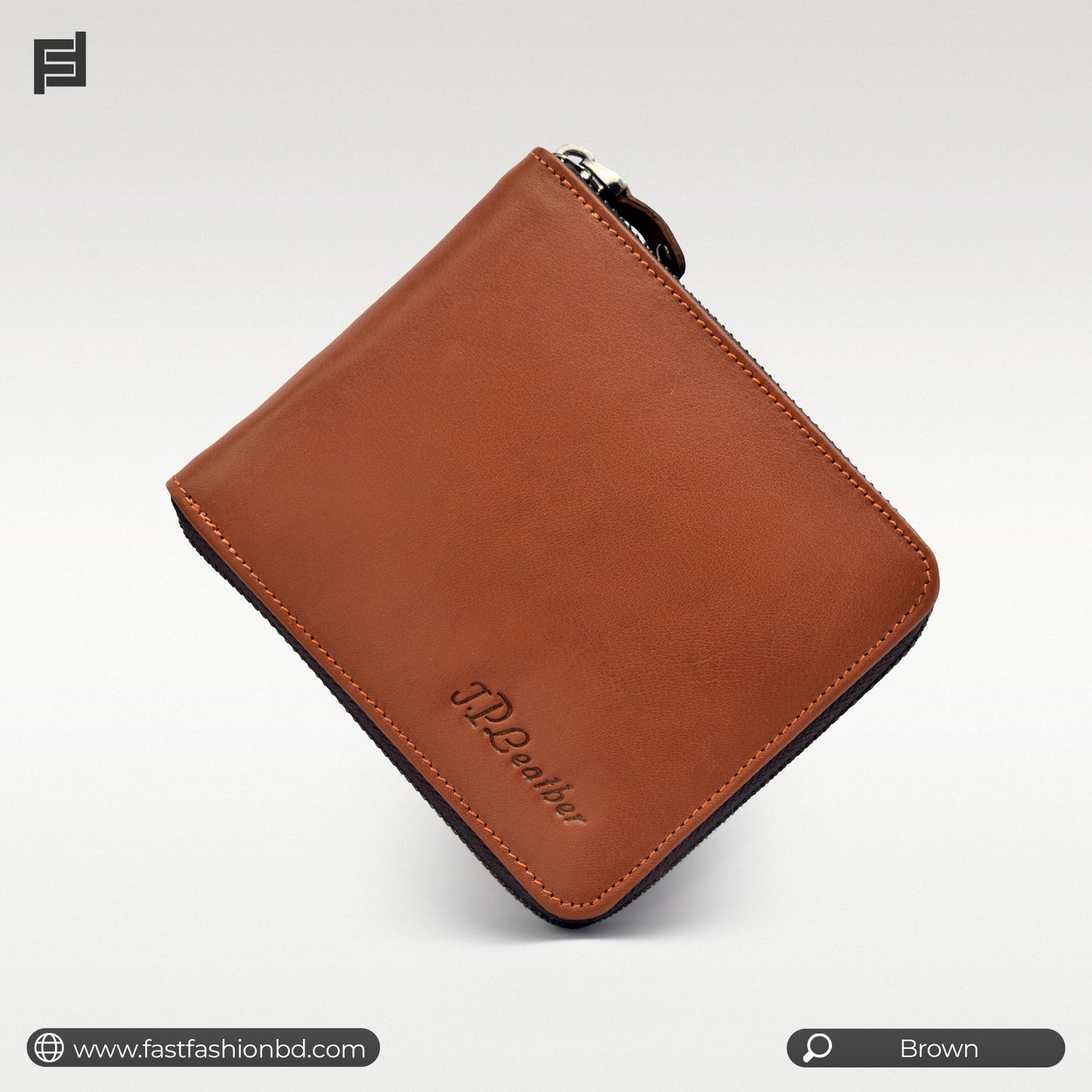 Original All Leather Full Zipper Premium Quality Wallet | JP Wallet 70