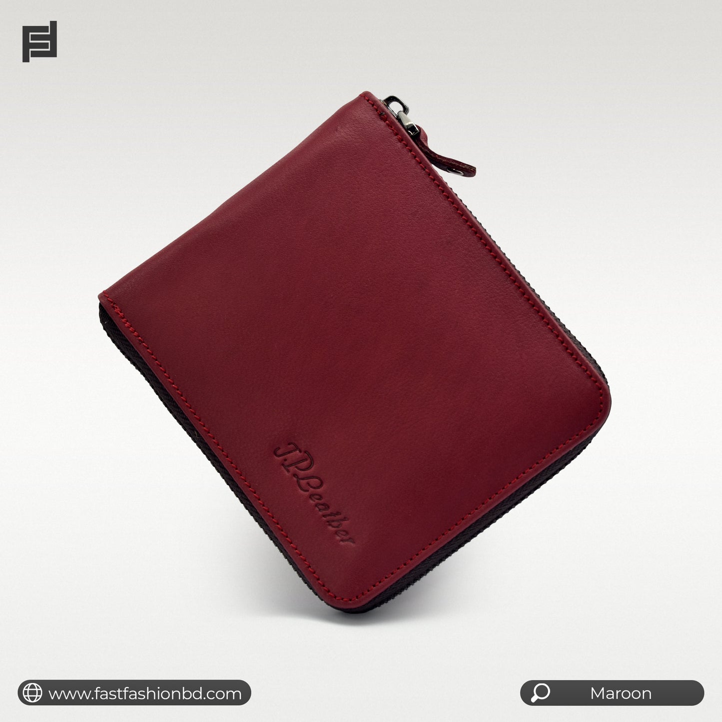 Original All Leather Full Zipper Premium Quality Wallet | JP Wallet 70