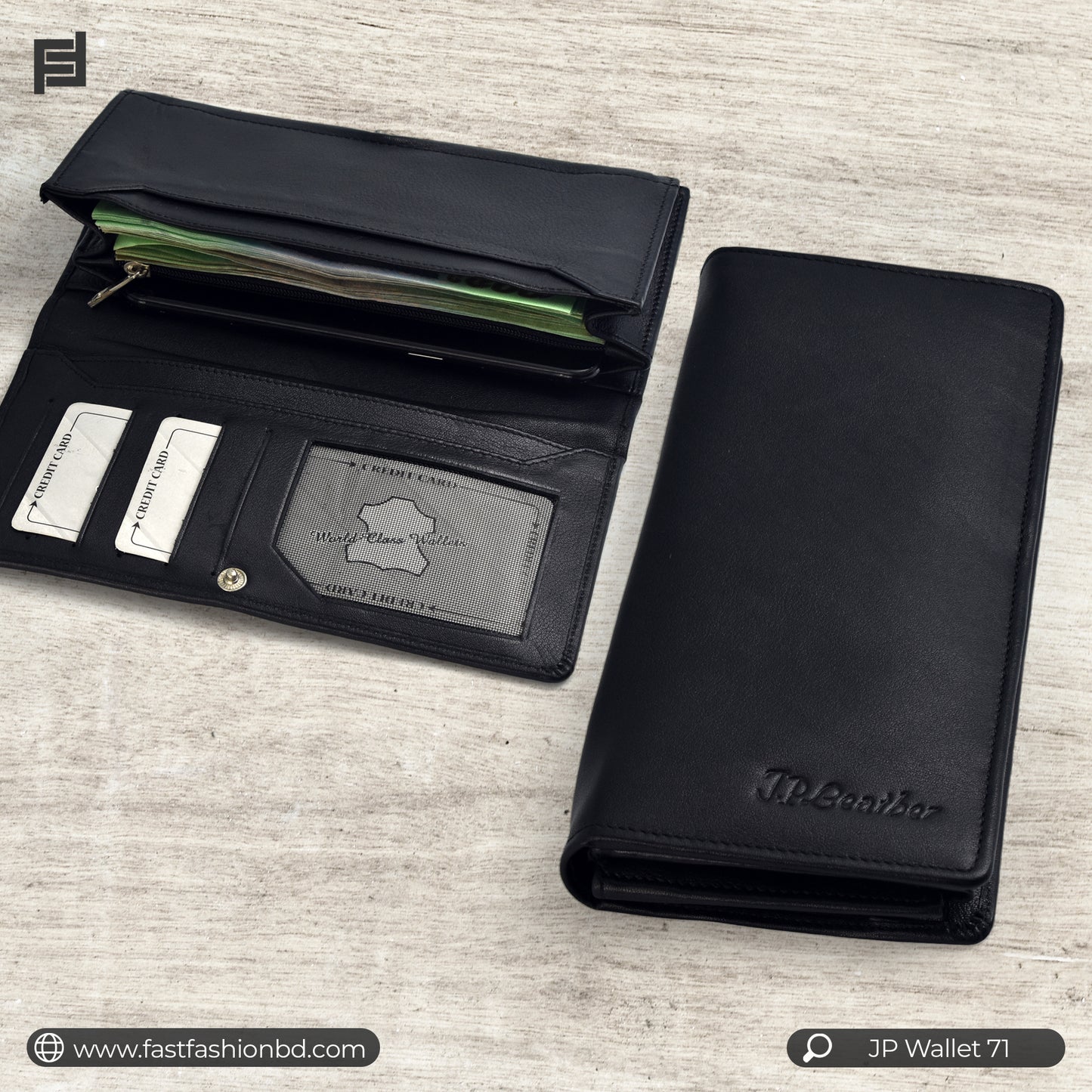 Premium Quality Original Leather Long Wallet | JP Long Wallet 71
