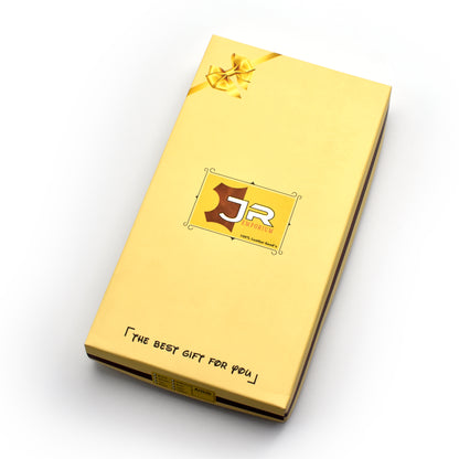 New Premium Quality Original Leather Long Wallet | JP Wallet 72 Chocoalte