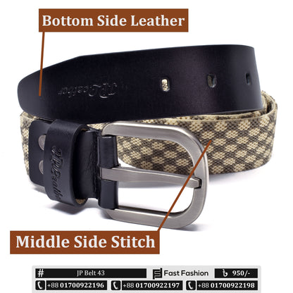 Stitch Belt Premium Quality Leather Finishing Belt 43 | JP Collection