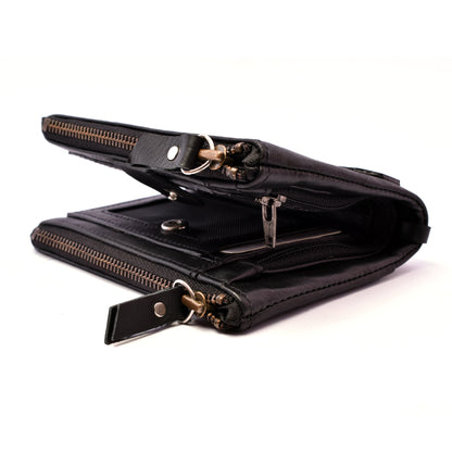 Black Pocket Size Premium Leather Wallet | JP Wallet 31