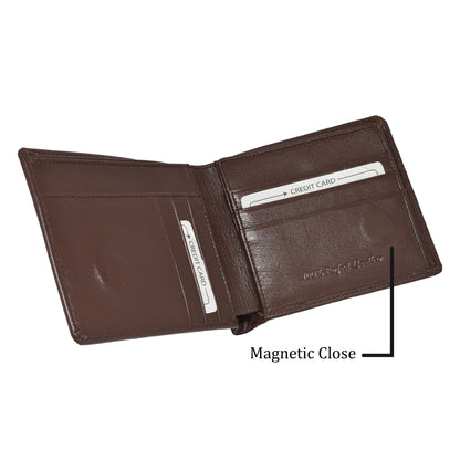 Original Leather Pocket Size Premium Quality Wallet | JP Wallet 42 Coffee