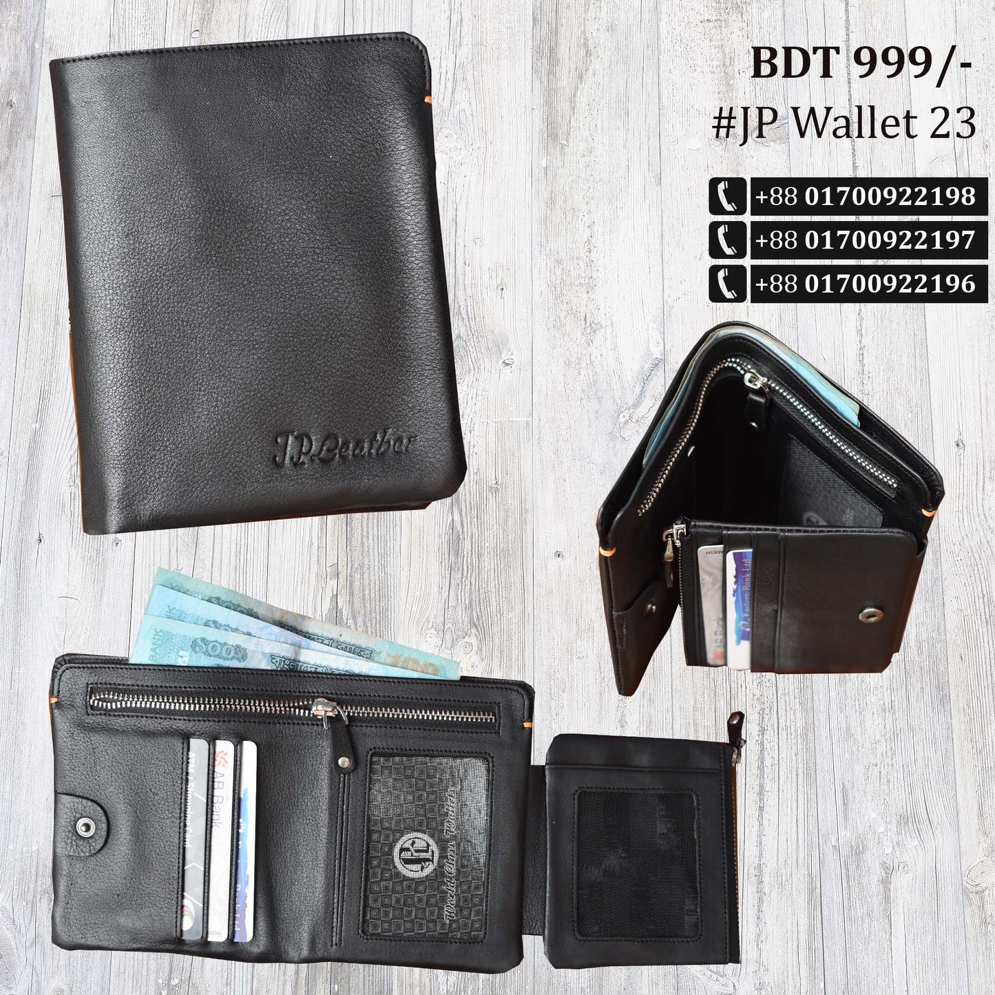 Pocket Size Wallet Black Color