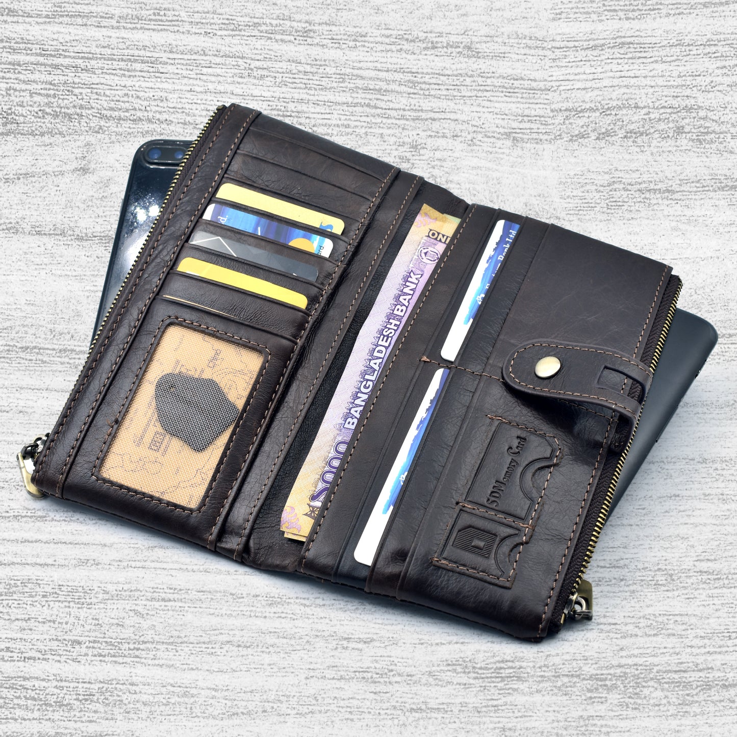 Original KAVI's Long Wallet | Original Leather Imported From China | KAVIS Long 01