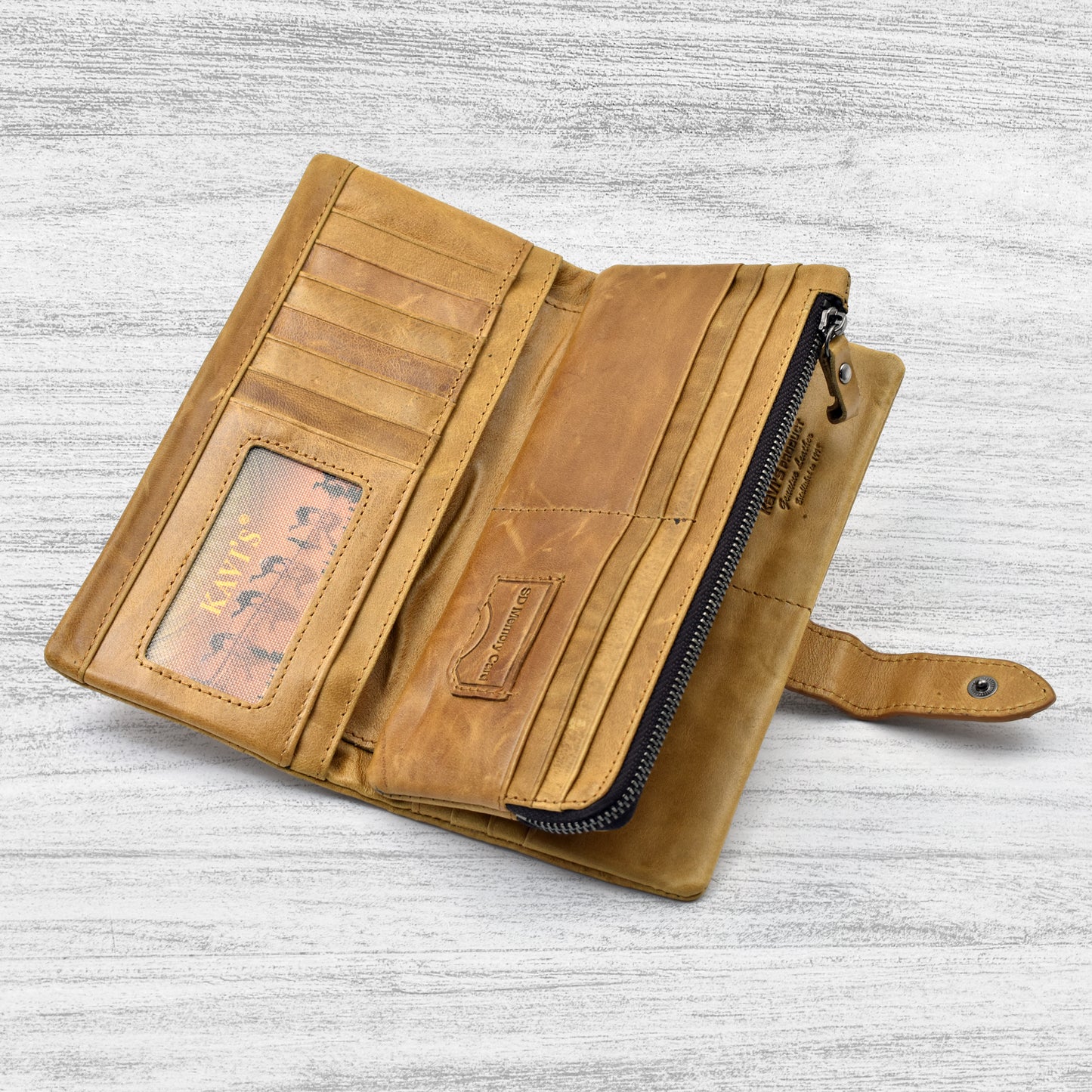 Original KAVI's Long Wallet | Original Leather Imported From China | KAVIS Long 02