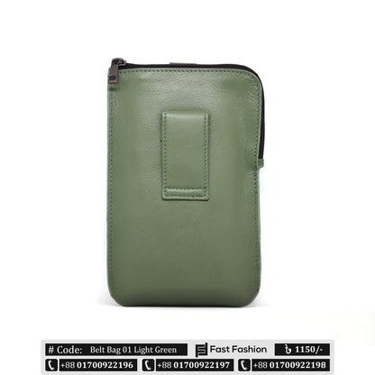 Premium Quality Leather Mobile Belt Bag | Mobile Blet Bag 01