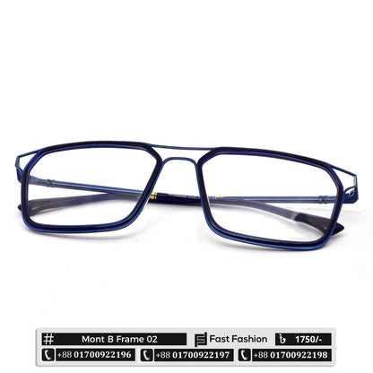 Trendy Stylish Optic Frame | Mont B Frame 02 | Premium Quality