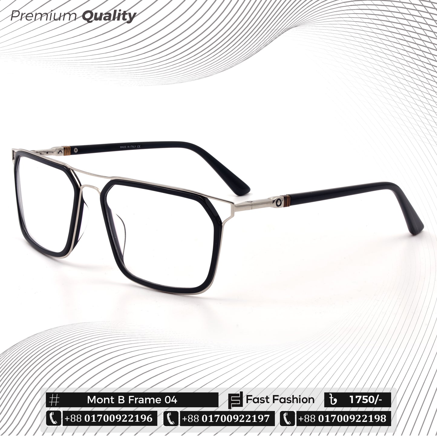 Trendy Stylish Optic Frame | Mont B Frame 04 | Premium Quality