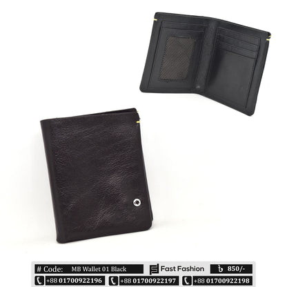 Pocket Size Stylish Leather Wallet for Men | MB Wallet 01