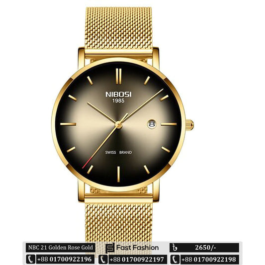 Stock Clearance Offer Nibosi Luxury Watch For Men - Exclusive Collection - NBC 21