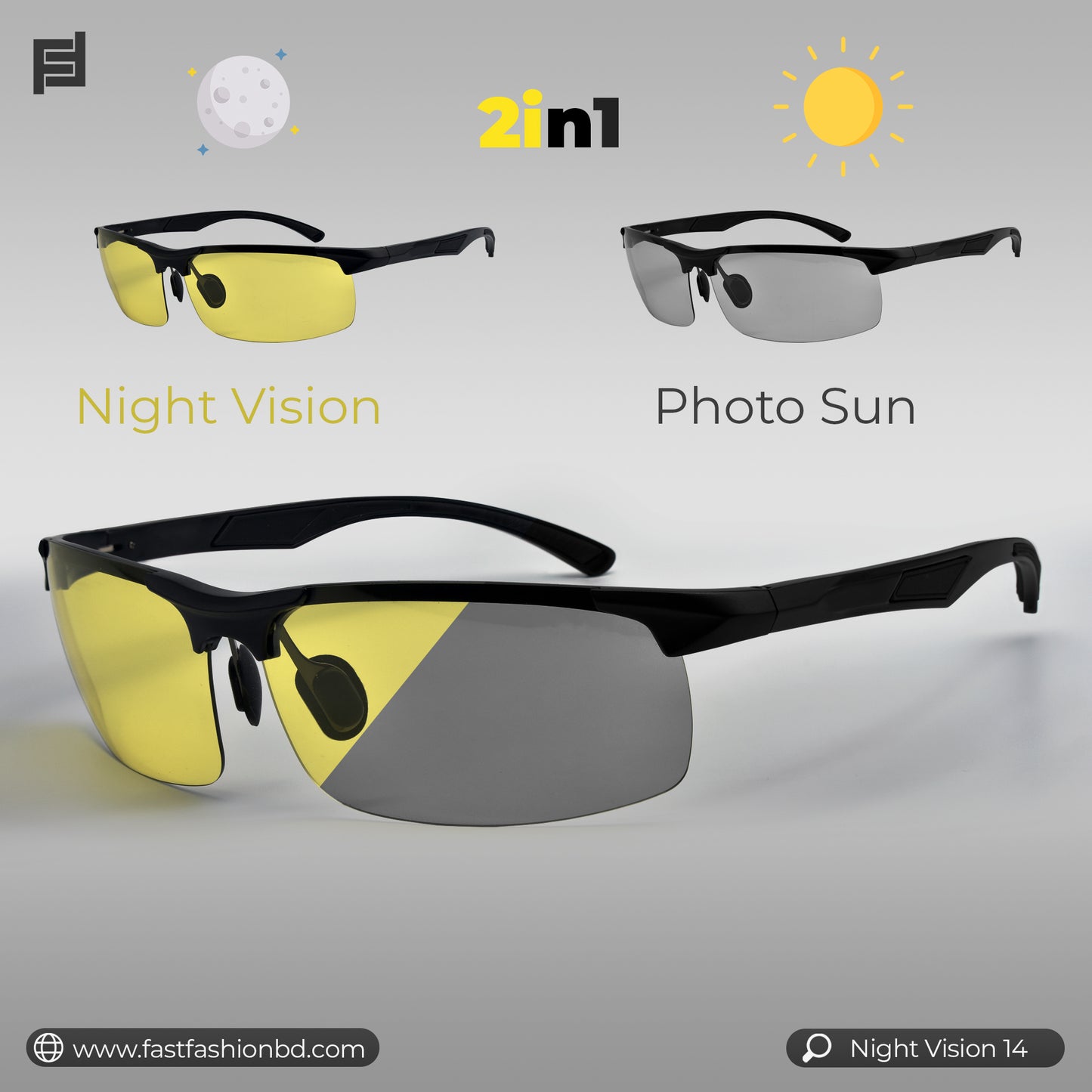 2in1 Sunglass Night Vision and Photo Sun - Night Vision 14