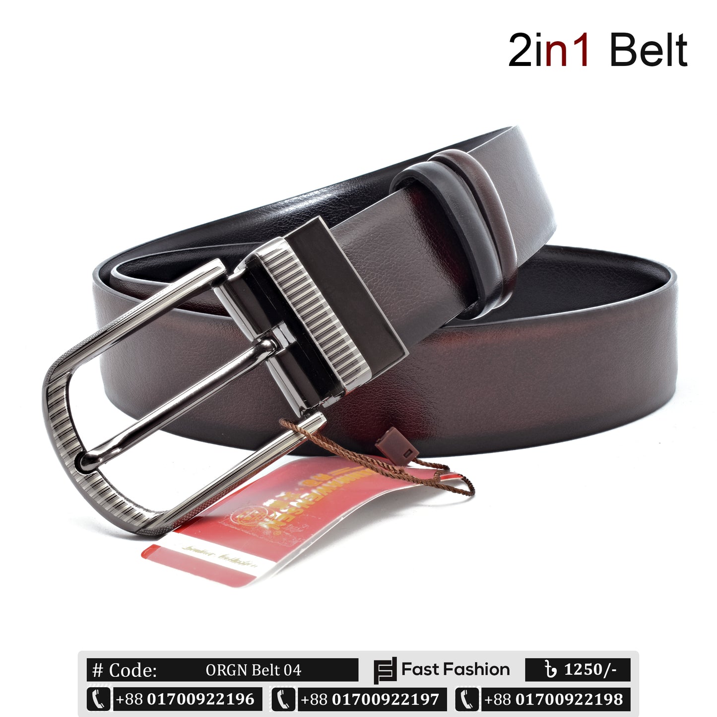Premium Quality 2in1 Original Leather Belt - ORGN Belt 04