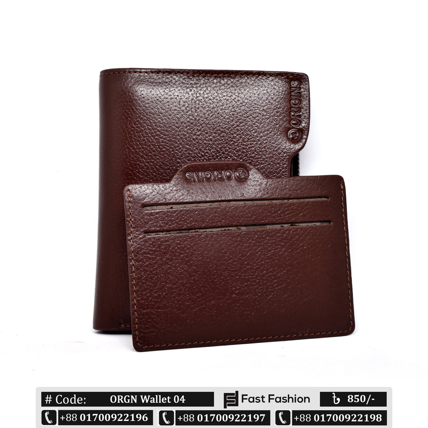 Bogesi Style Pocket Size Premium Quality Leather Wallet for Men | ORGN Wallet 04