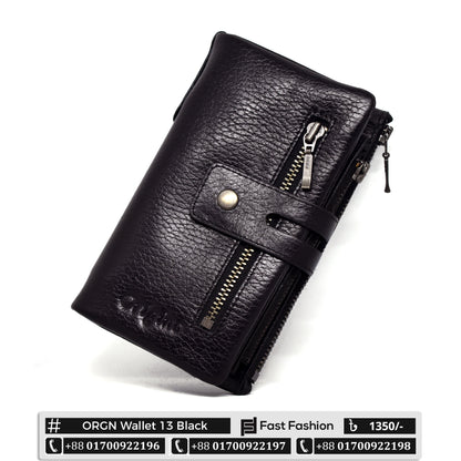 Stylish Medium Size Premium Quality Original Leather Wallet | ORGN Wallet 13