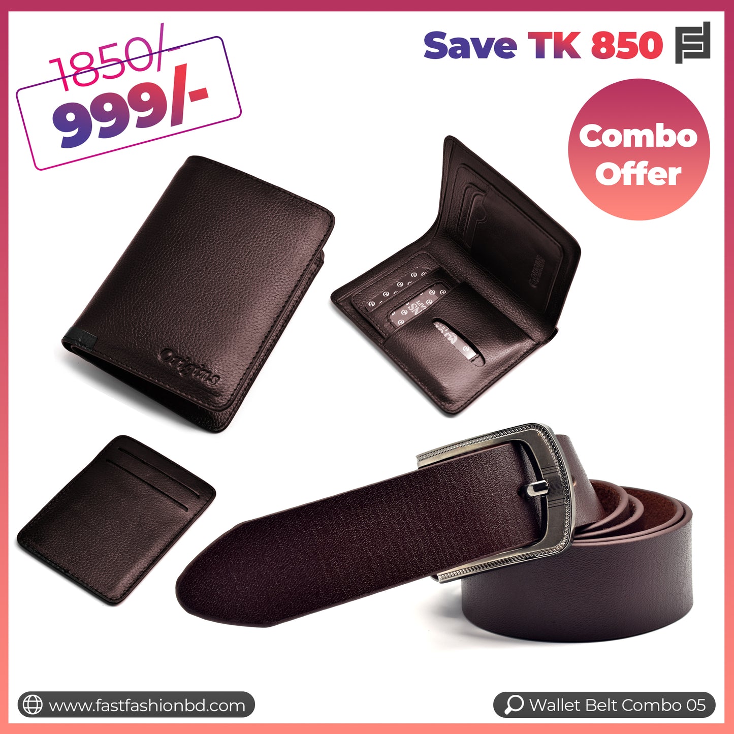 Wallet Belt Combo Offer Save TK 850 - Wallet Belt Combo 05