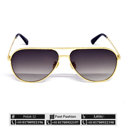 Luxuries Premium Quality Pilot Shape Polish Sunglass for Men | Polish 12