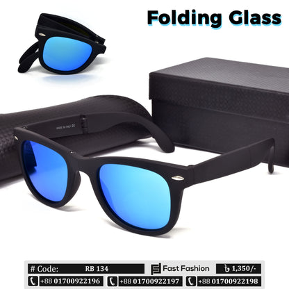 RB Style Wayfarer Shape Premium Quality Folding Sunglass for Men
