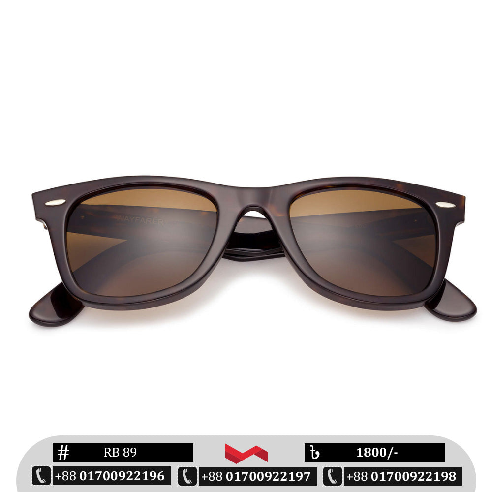 Classic Premium Quality Brown Wayfarer Sunglass for Men | RB 89