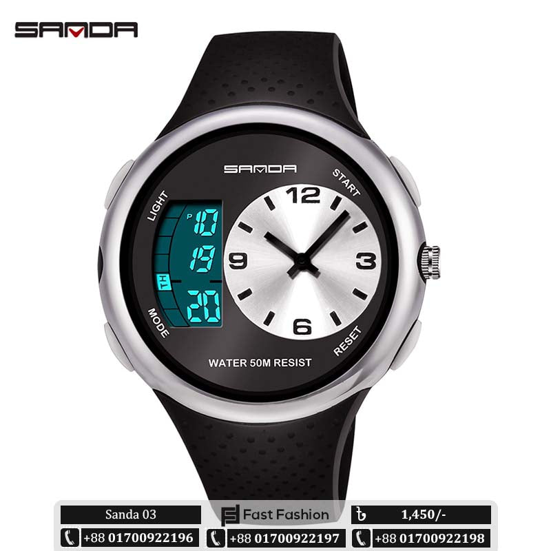 SANDA Dual Sports Original LED Digital Watch - Sanda 03