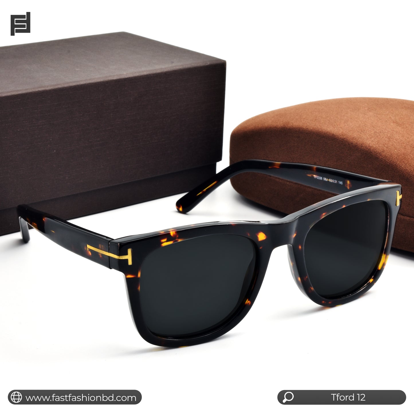 Premium Quality Stylish Wayfarer Shape Sunglass for Men | TFord 12
