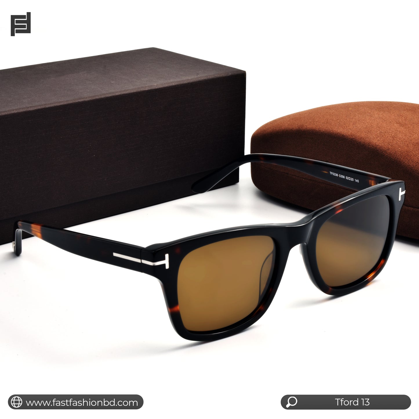 Premium Quality Stylish Wayfarer Shape Sunglass for Men | TFord 13