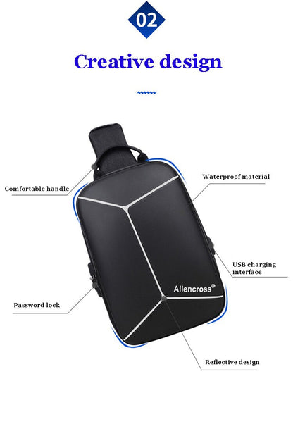 Crossbody Bag Anti-theft Shoulder Bag | USB charging Messenger Bag | Waterproof Chest Bag | KN Side Bag 03