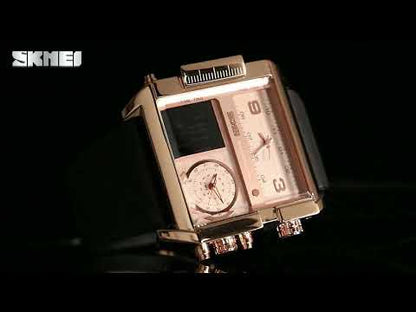 Original SKMEI 3 Time Unique Style LED Water Proof Digital Watch - SKMEI 50