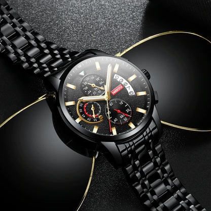 NIBOSI New Stylish Quartz Military Clock Waterproof Watch  - NBC 33