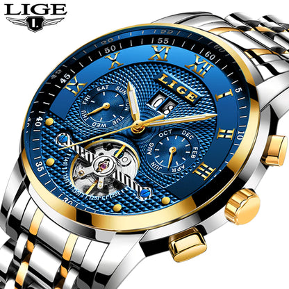 LIGE Automatic Mechanical Watch | Lige 20