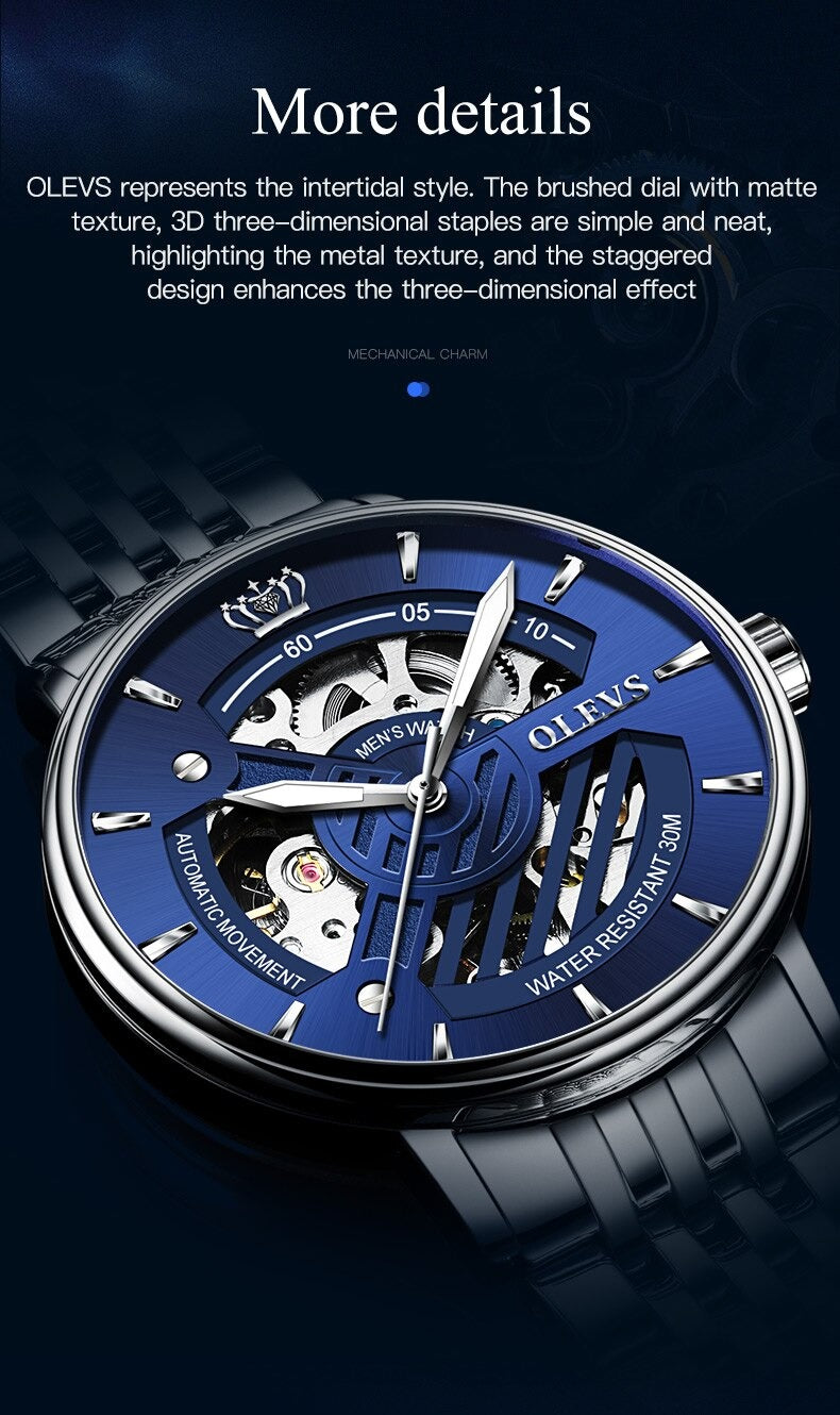 Brand New Original OLEVS Premium Quality Mechanical Watch - OLEVS Watch 03
